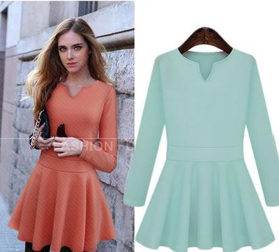 時光優(yōu)雅 歐洲站2014秋季女裝經(jīng)典長袖連衣裙深度解讀